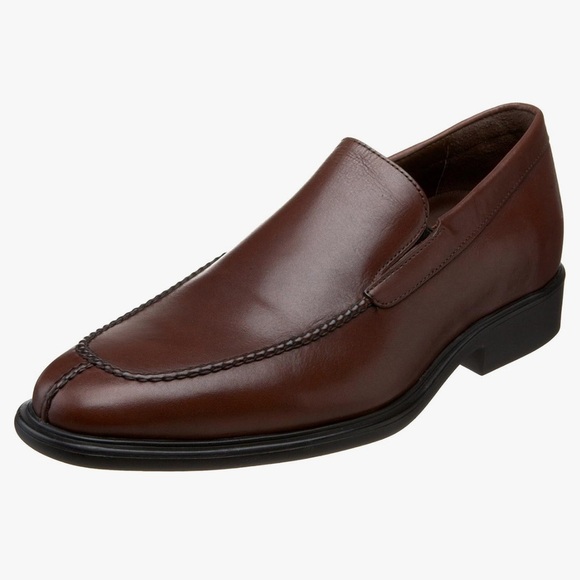 Neil M Rochester Leather Slip On Cognac Shoe 9.5 - Picture 2 of 9